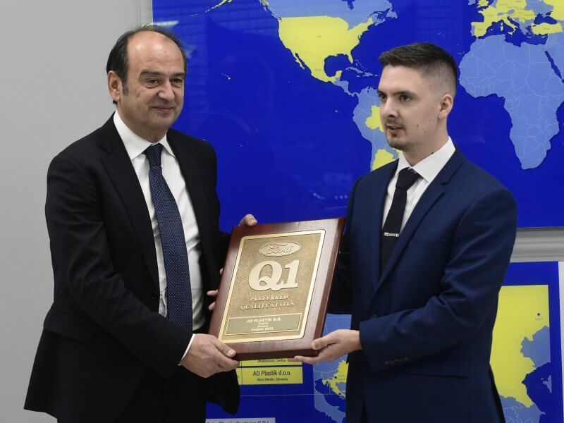 Zagrebačkoj tvornici prestižan certifikat kvalitete Ford Q1
